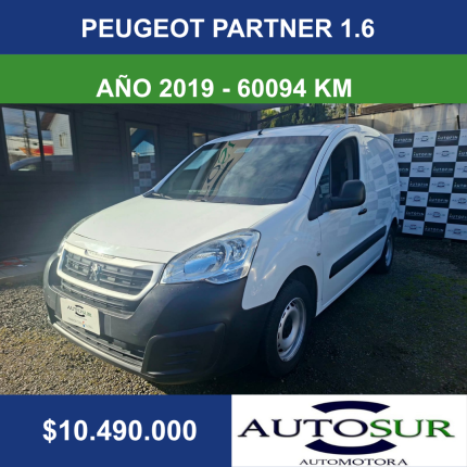 PEUGEOT PARTNER 1.6 MT - 2019